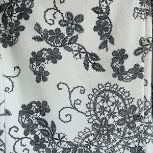 Dressbarn black and white floral pattern dress…sz 12